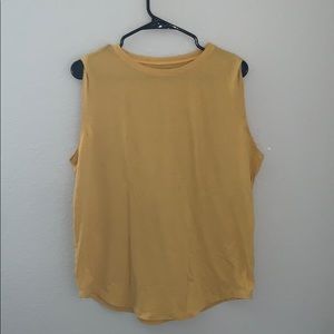 Lululemon yellow Brunswick Muscle tank